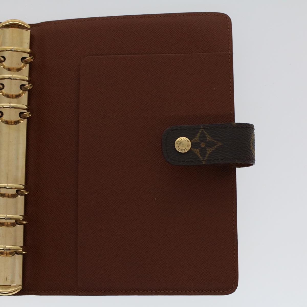 LOUIS VUITTON Monogram Agenda MM Day Planner Cover R20105 LV 45419