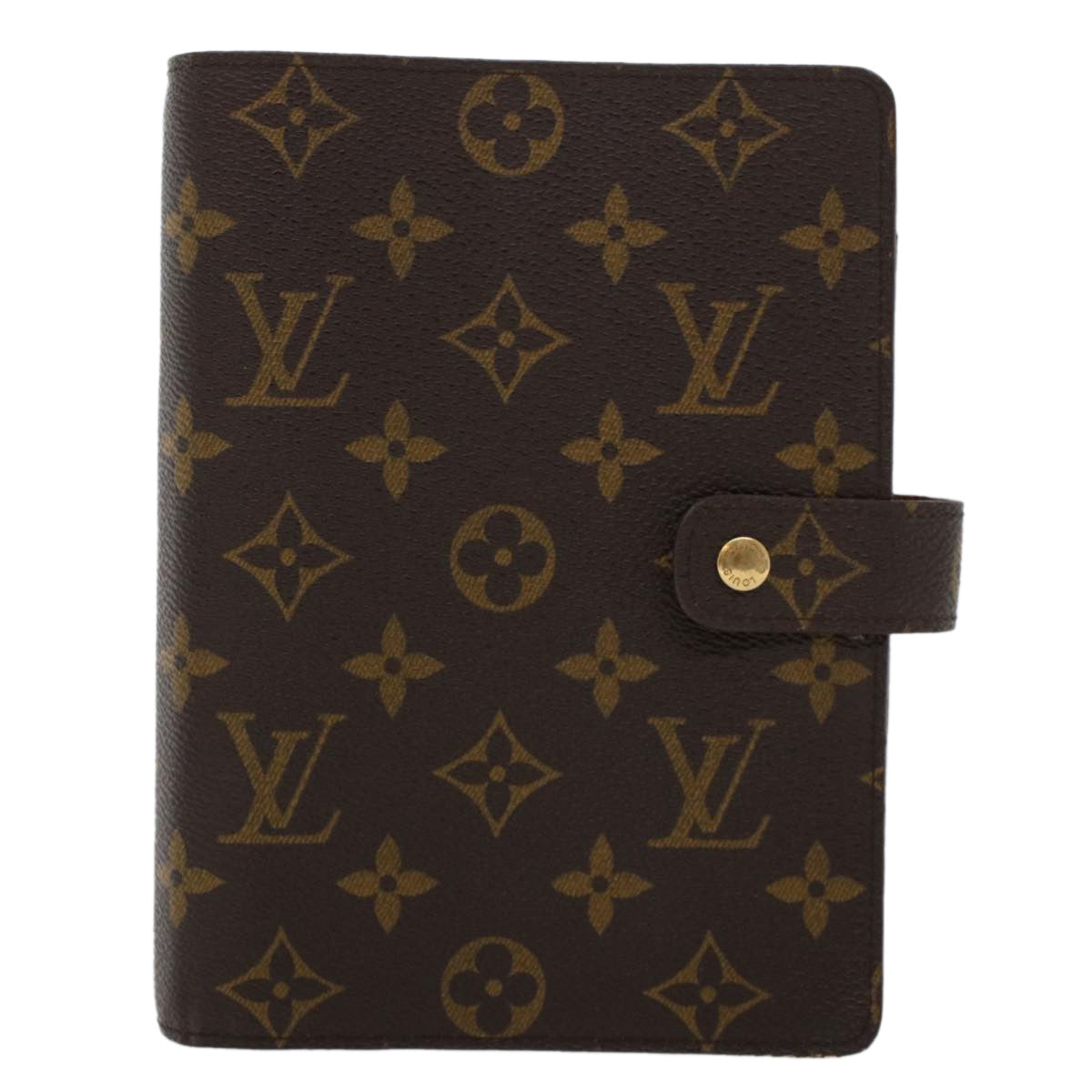 LOUIS VUITTON Monogram Agenda MM Day Planner Cover R20105 LV 45419