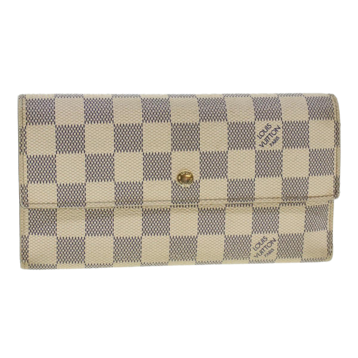 LOUIS VUITTON Damier Azur Portefeuille International Wallet N61732 45420