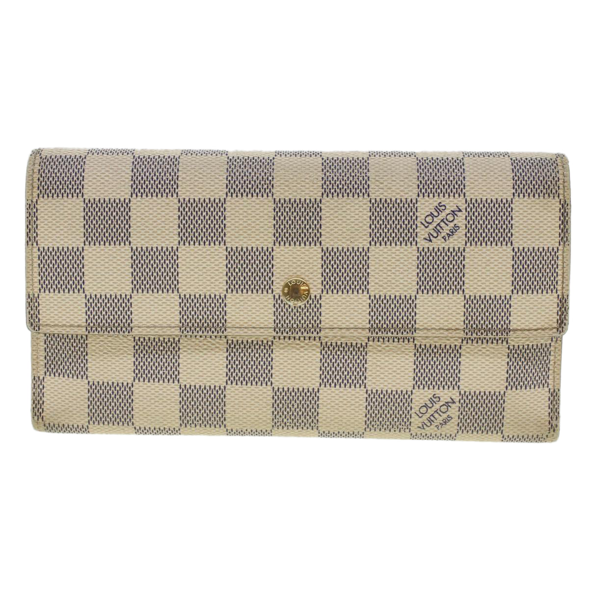 LOUIS VUITTON Damier Azur Portefeuille International Wallet N61732 45420