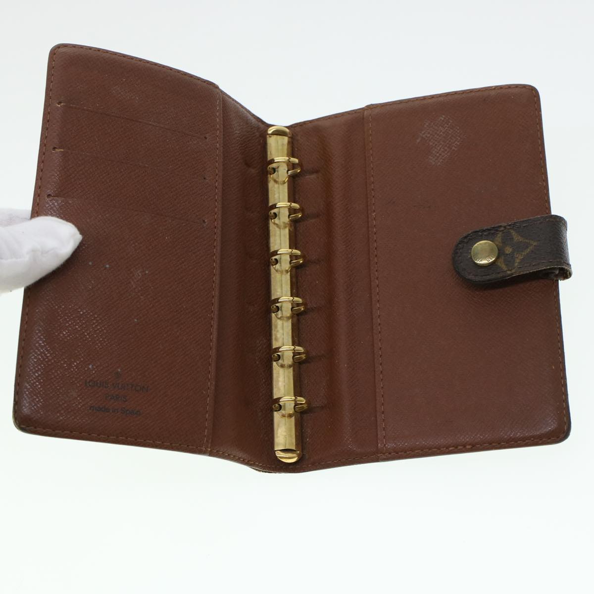 LOUIS VUITTON Monogram Agenda PM Day Planner Cover R20005 LV 45421