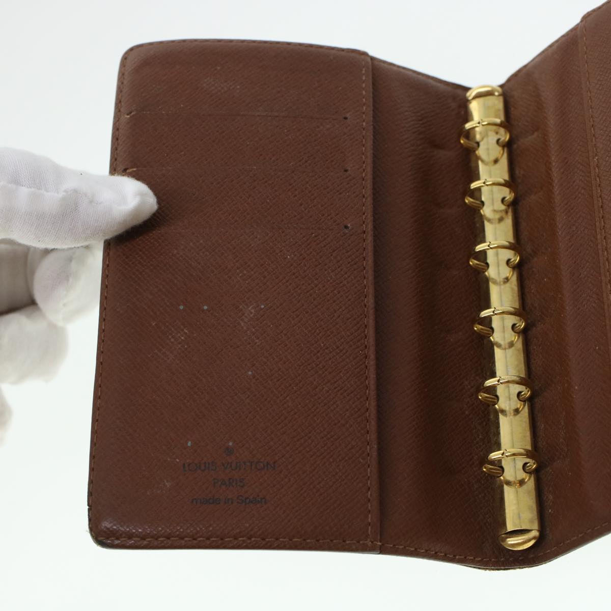 LOUIS VUITTON Monogram Agenda PM Day Planner Cover R20005 LV 45421