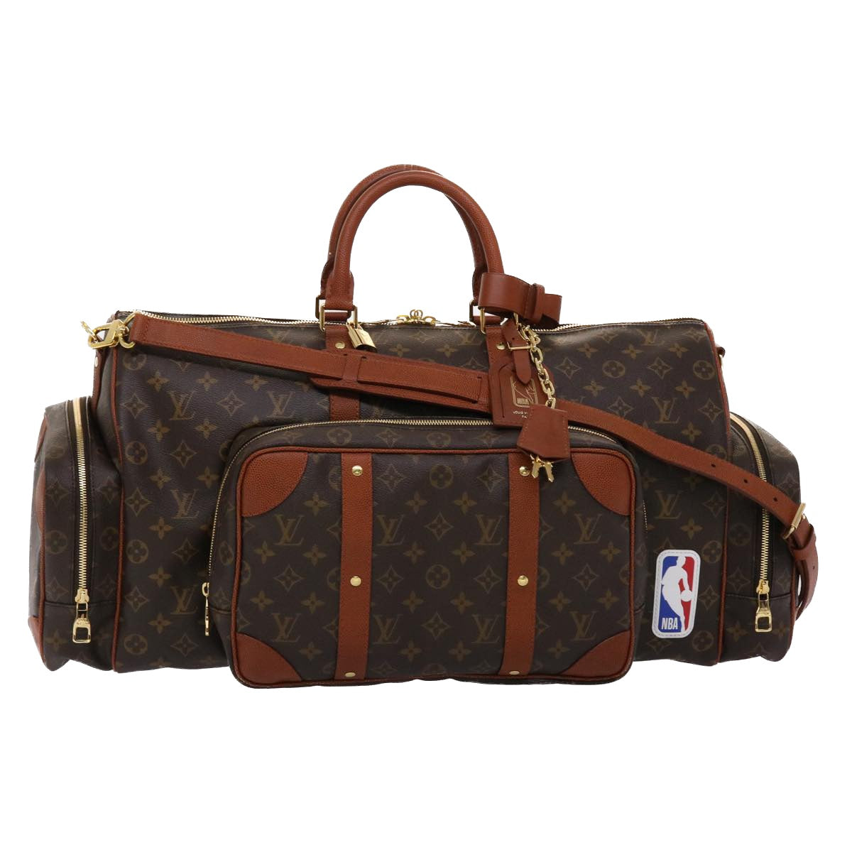LOUIS VUITTON Monogram NBA Gym Bag Boston Bag 2way M45794 LV 45425A