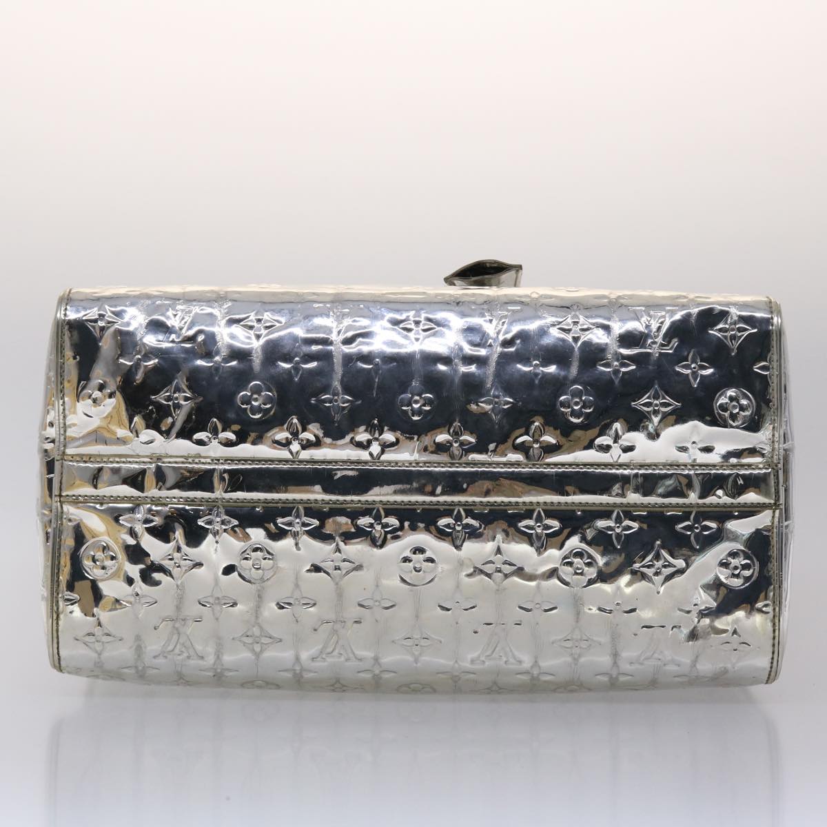 LOUIS VUITTON Monogram Miroir Speedy 35 Hand Bag Silver Argent LV 45426A