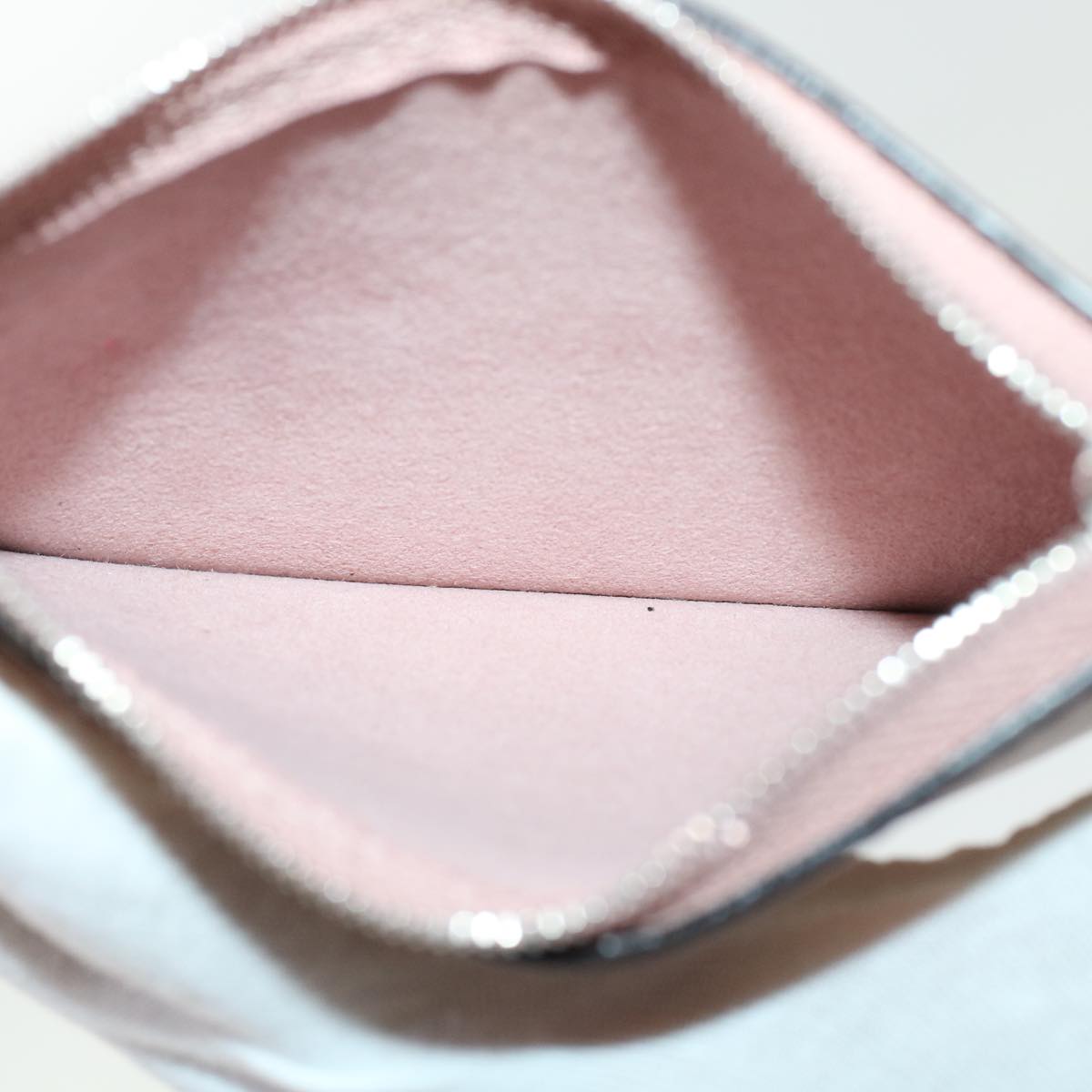 LOUIS VUITTON Pouch Leather Pink LV 45435