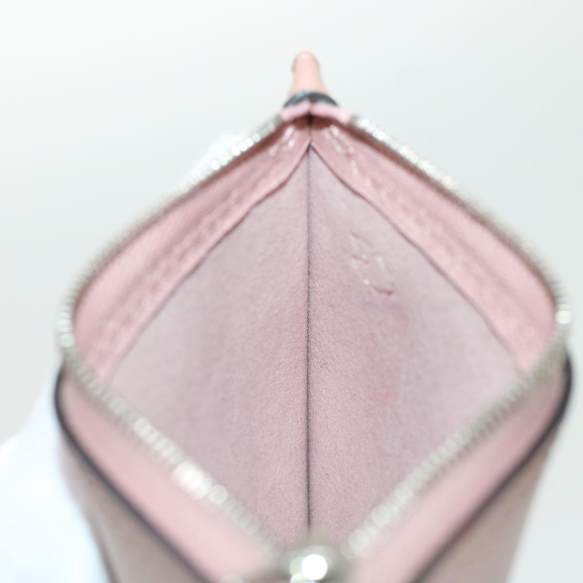 LOUIS VUITTON Pouch Leather Pink LV 45435