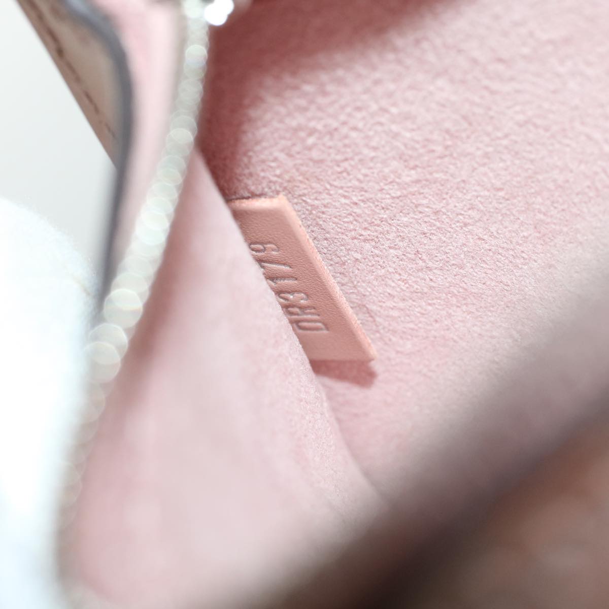 LOUIS VUITTON Pouch Leather Pink LV 45435