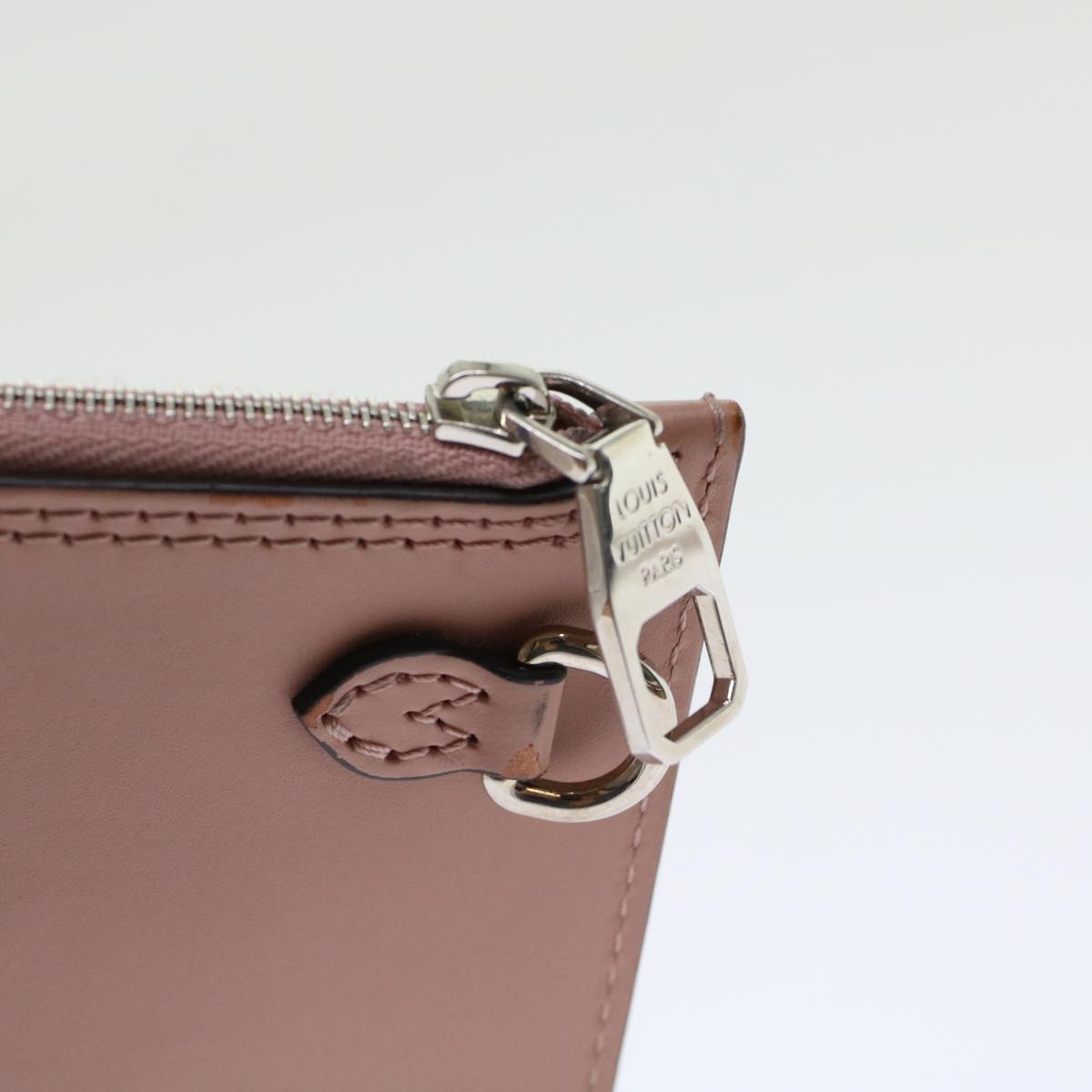 LOUIS VUITTON Pouch Leather Pink LV 45435