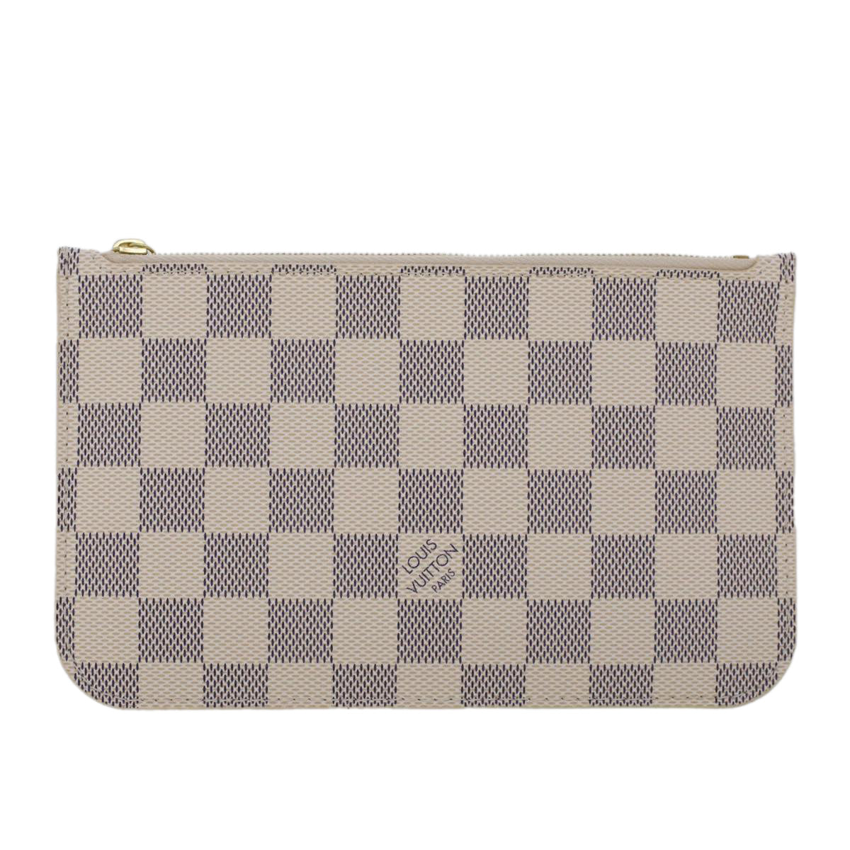 LOUIS VUITTON Damier Azur Neverfull PM Pouch Accessory Pouch LV 45439