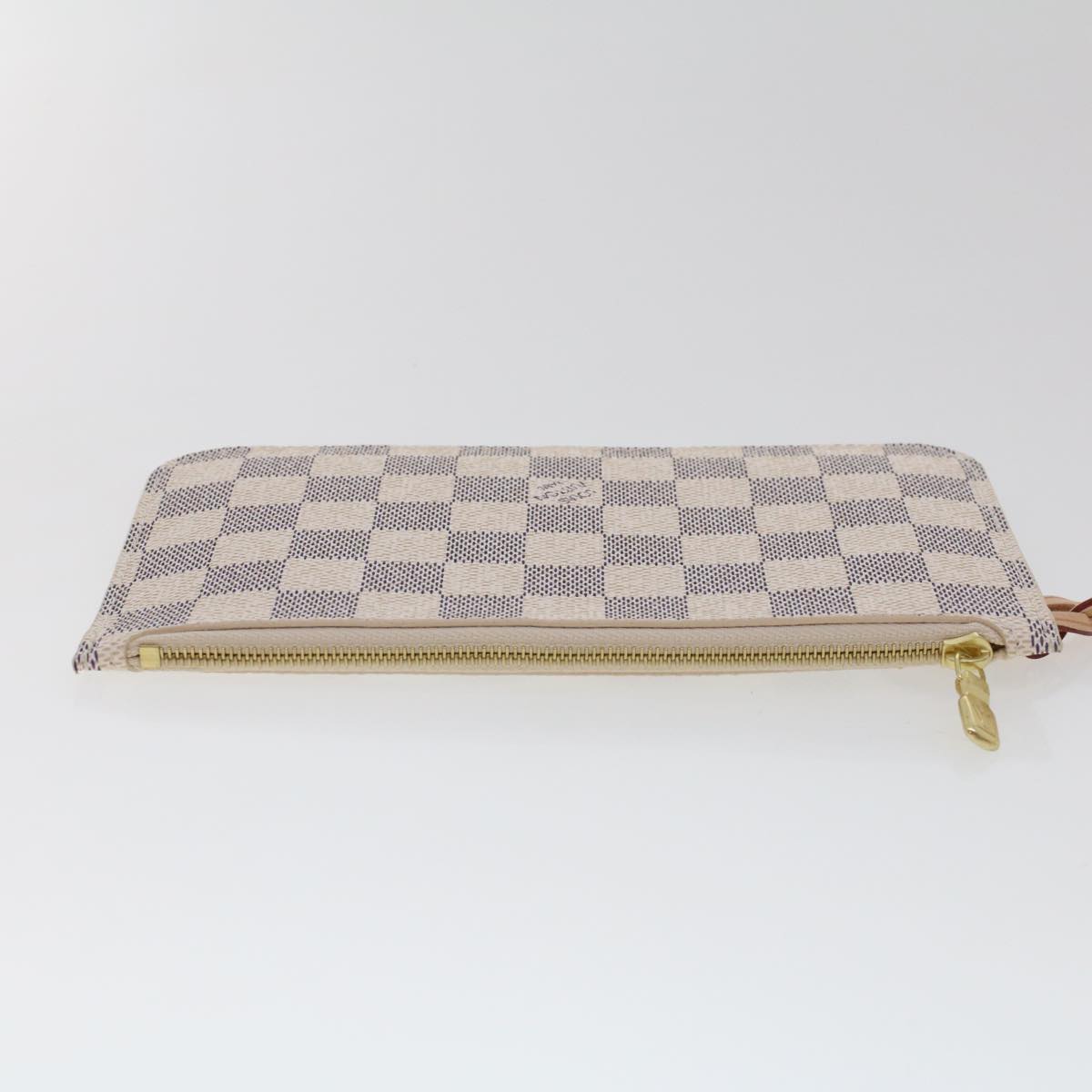 LOUIS VUITTON Damier Azur Neverfull PM Pouch Accessory Pouch LV 45439