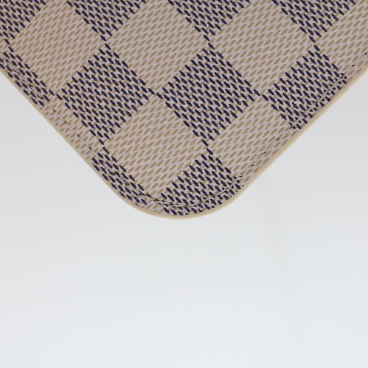 LOUIS VUITTON Damier Azur Neverfull PM Pouch Accessory Pouch LV 45439
