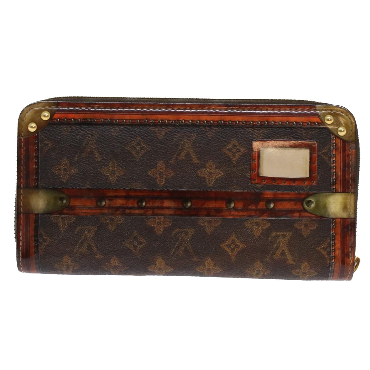 LOUIS VUITTON Monogram Trunk Time Zippy Wallet Long Wallet M52746 LV 45443A