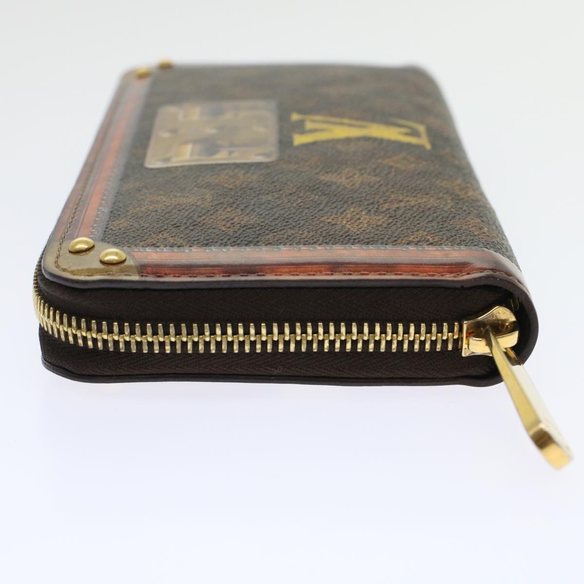 LOUIS VUITTON Monogram Trunk Time Zippy Wallet Long Wallet M52746 LV 45443A