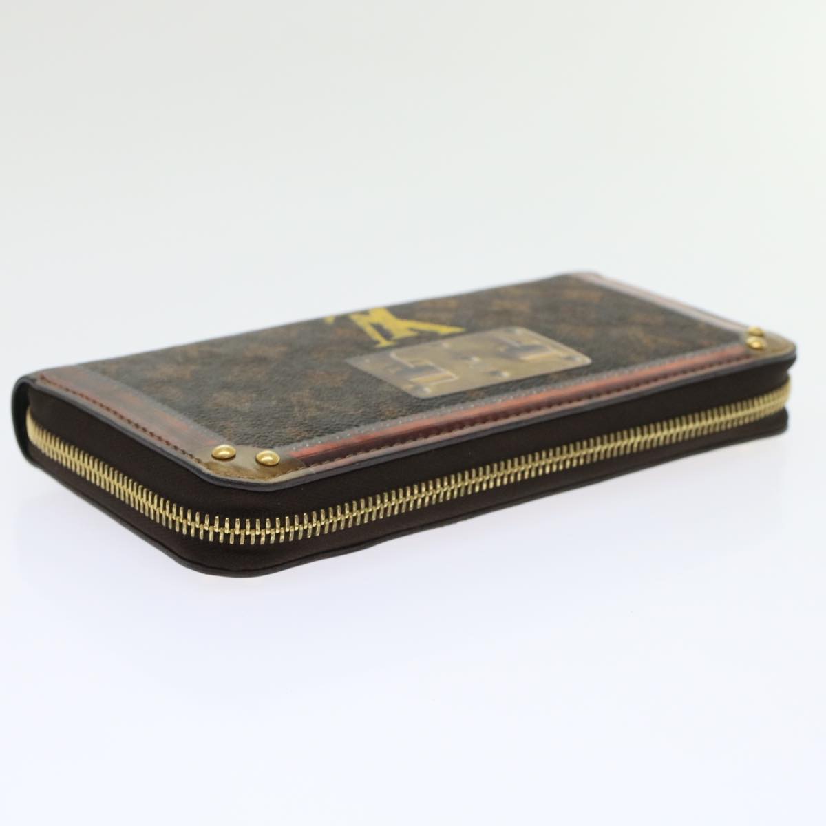 LOUIS VUITTON Monogram Trunk Time Zippy Wallet Long Wallet M52746 LV 45443A