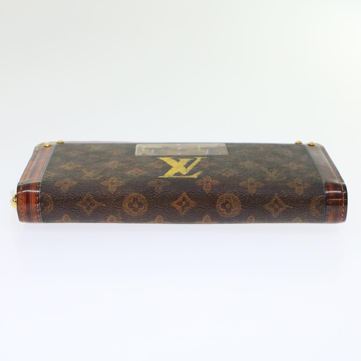 LOUIS VUITTON Monogram Trunk Time Zippy Wallet Long Wallet M52746 LV 45443A