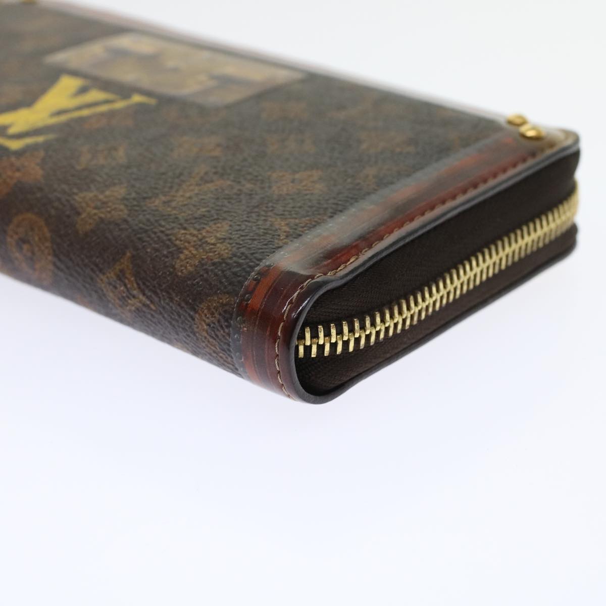LOUIS VUITTON Monogram Trunk Time Zippy Wallet Long Wallet M52746 LV 45443A