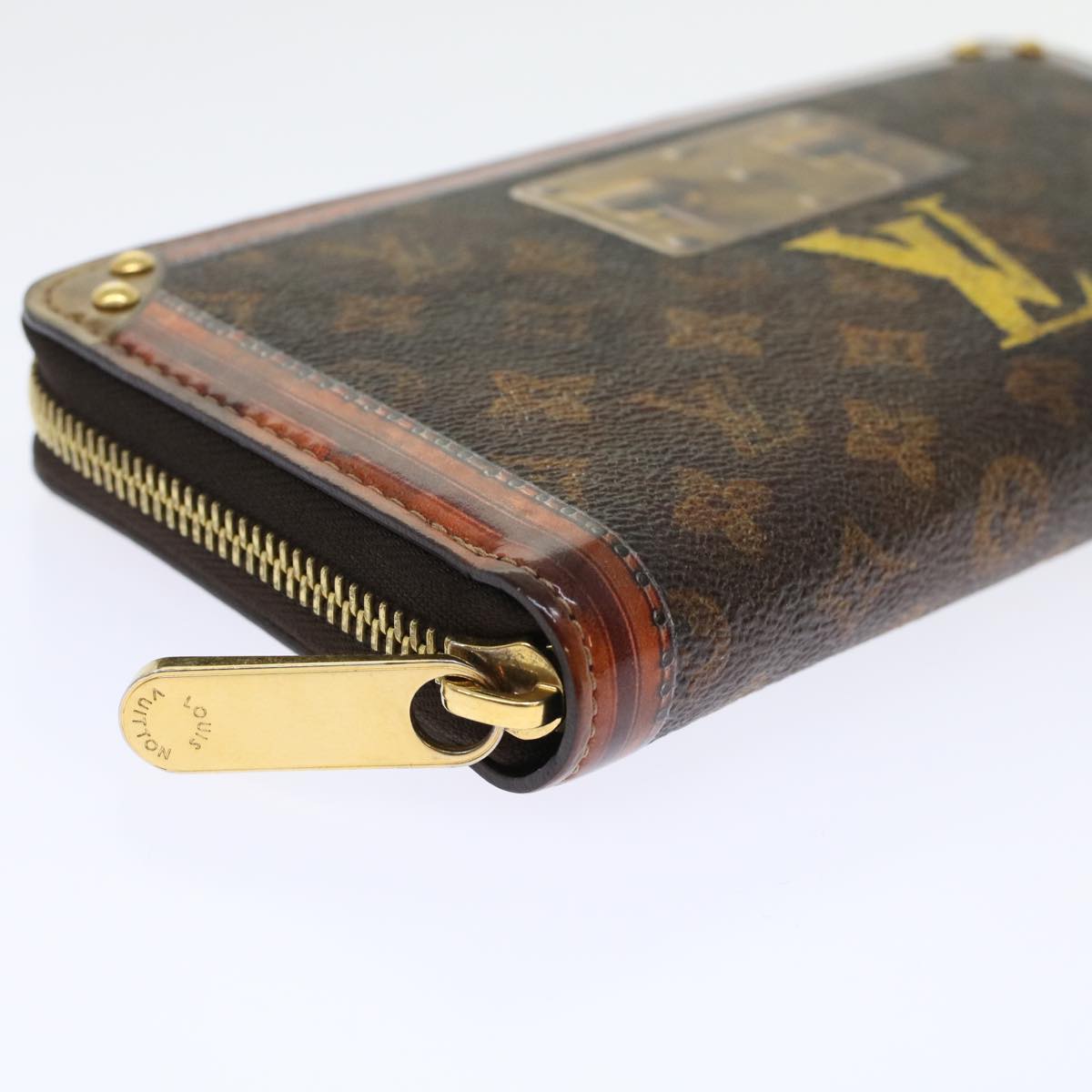 LOUIS VUITTON Monogram Trunk Time Zippy Wallet Long Wallet M52746 LV 45443A