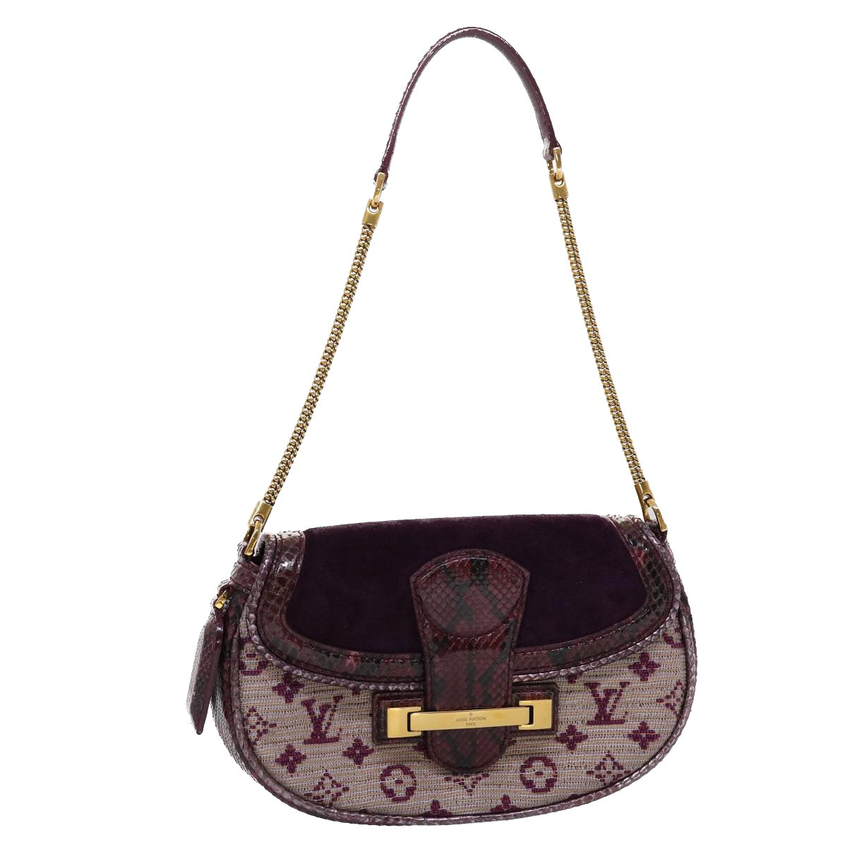 LOUIS VUITTON Monogram Empire Revan Shoulder Bag Viole N91107 LV 45444A