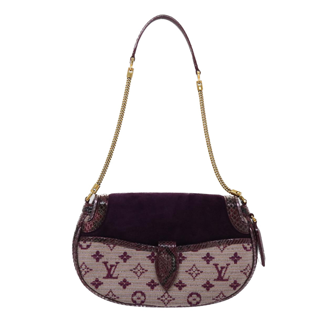 LOUIS VUITTON Monogram Empire Revan Shoulder Bag Viole N91107 LV 45444A