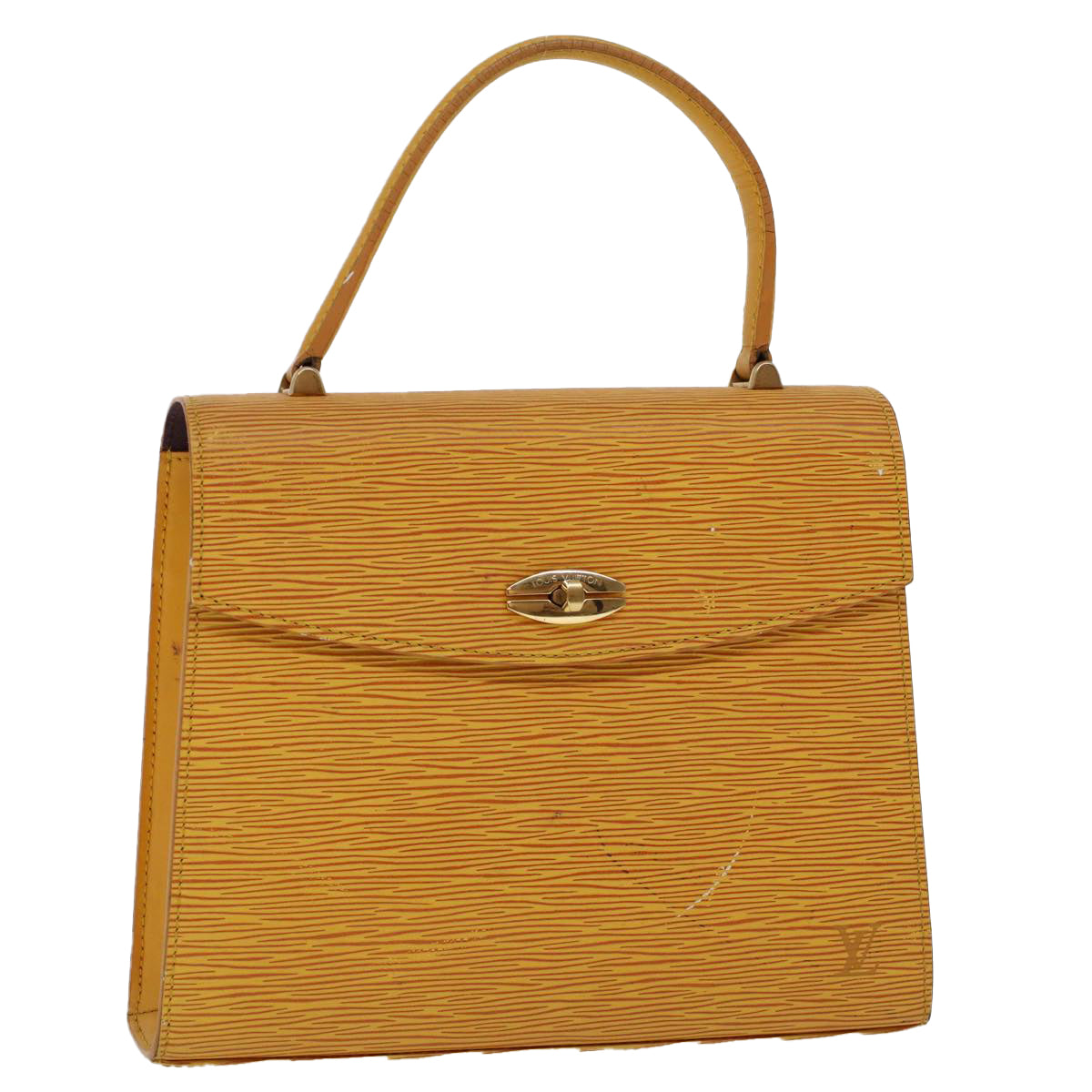 LOUIS VUITTON Epi Malesherbes Hand Bag Tassili Yellow Jonne M52379 45445