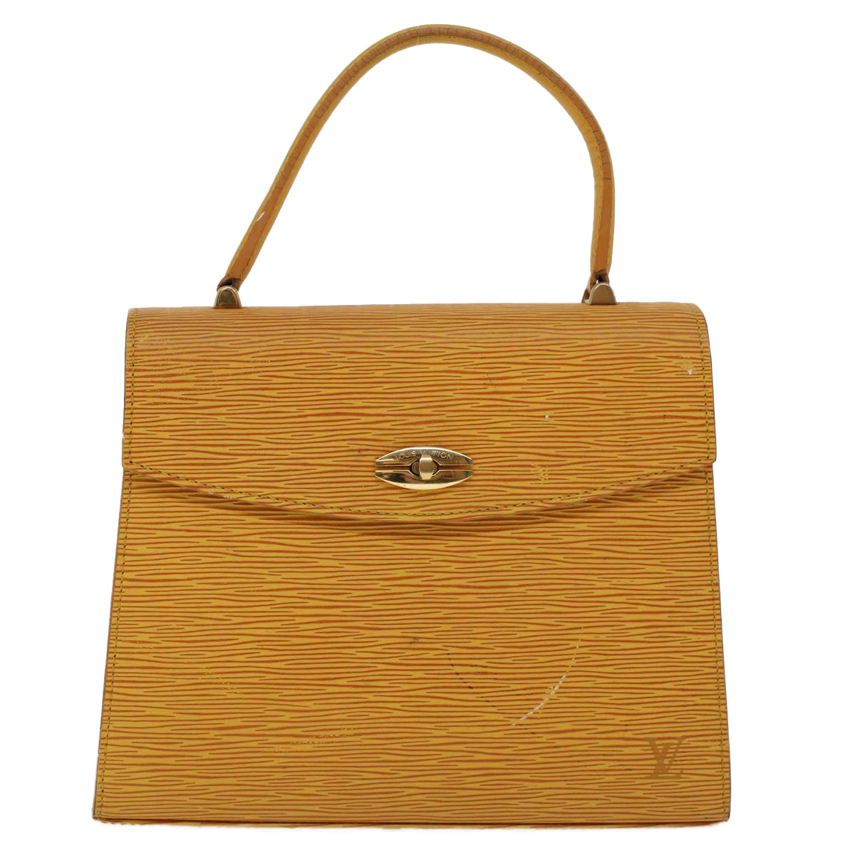 LOUIS VUITTON Epi Malesherbes Hand Bag Tassili Yellow Jonne M52379 45445