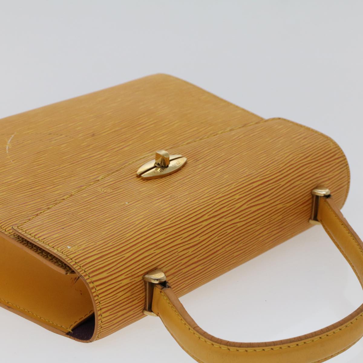 LOUIS VUITTON Epi Malesherbes Hand Bag Tassili Yellow Jonne M52379 45445