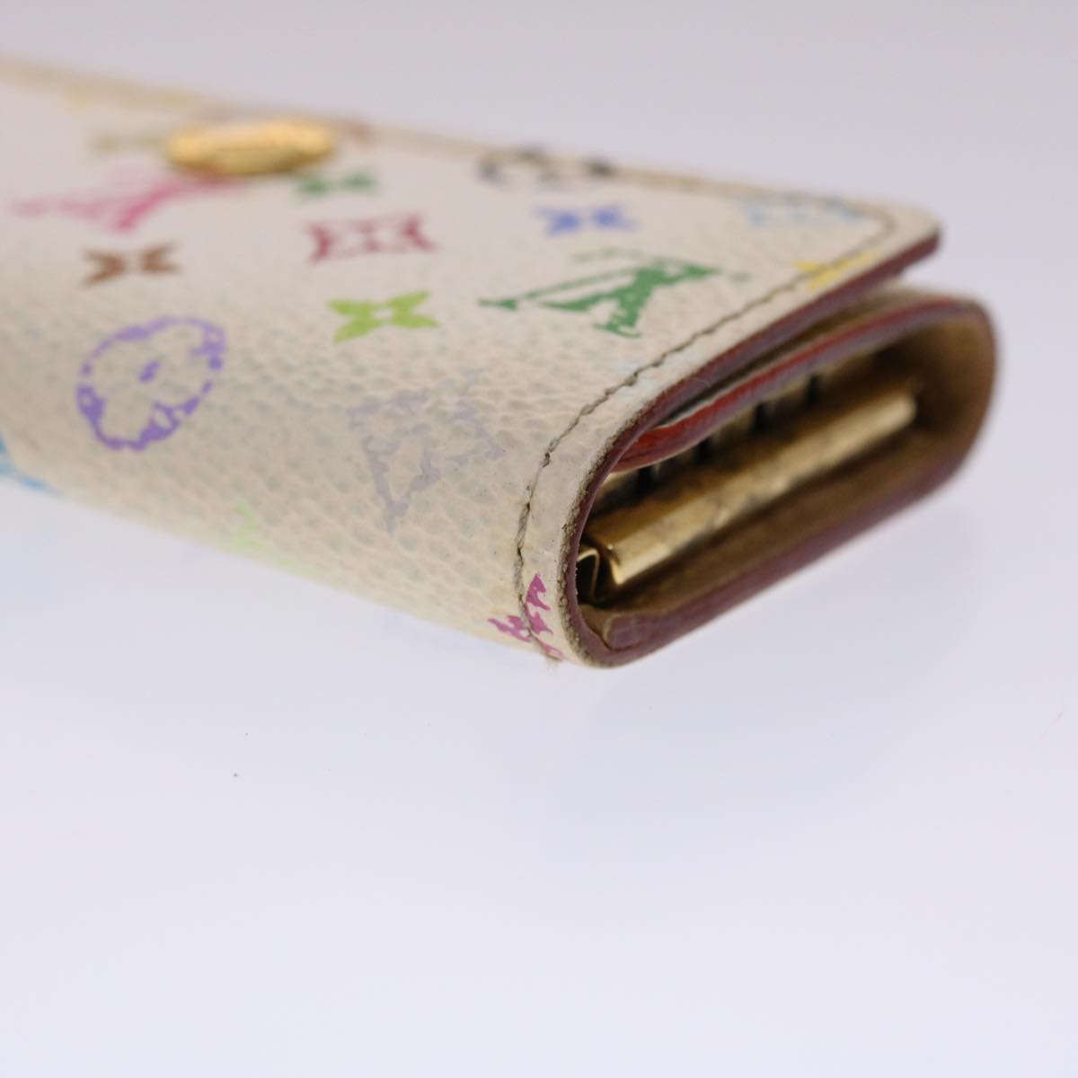 LOUIS VUITTON Monogram Multicolor Multi Cles 4 Key Case White M60043 45447