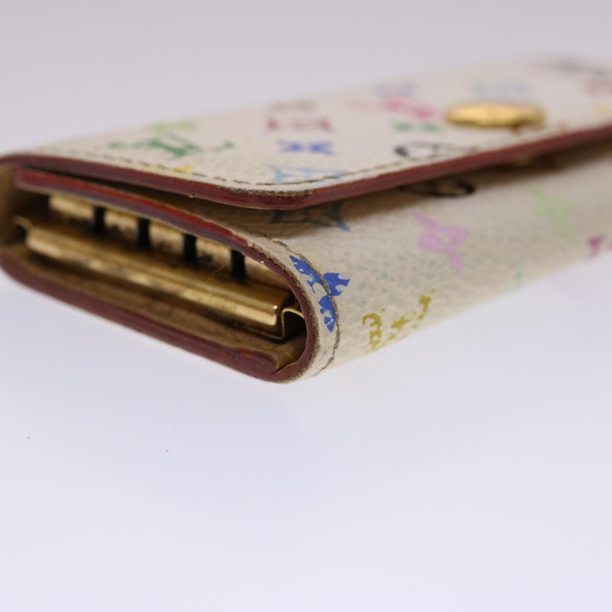 LOUIS VUITTON Monogram Multicolor Multi Cles 4 Key Case White M60043 45447