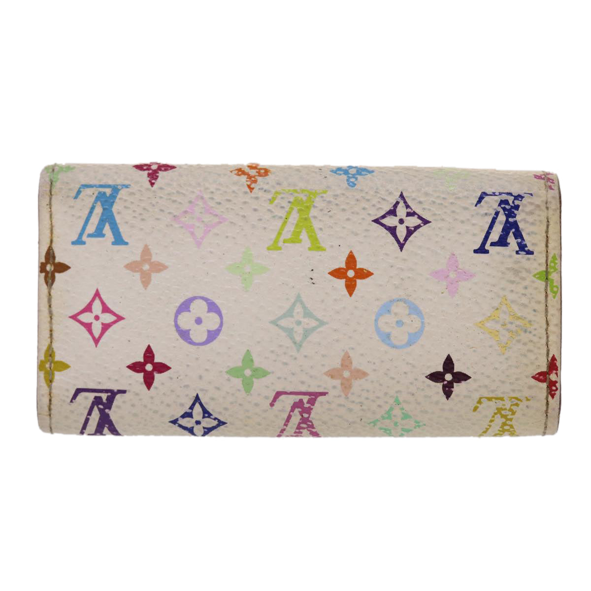 LOUIS VUITTON Monogram Multicolor Multi Cles 4 Key Case White M60043 45447