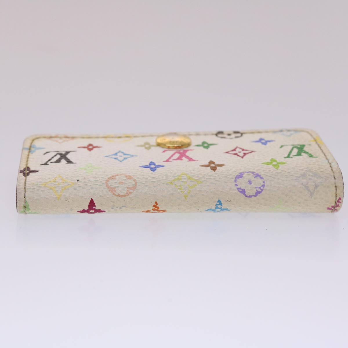 LOUIS VUITTON Monogram Multicolor Multi Cles 4 Key Case White M60043 45447