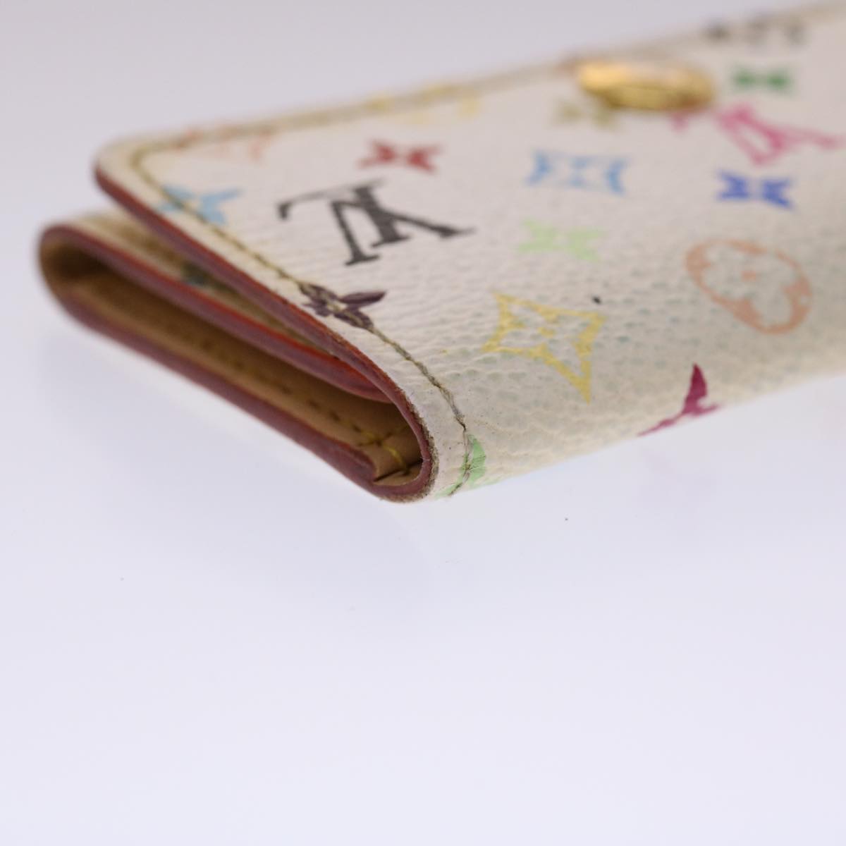 LOUIS VUITTON Monogram Multicolor Multi Cles 4 Key Case White M60043 45447
