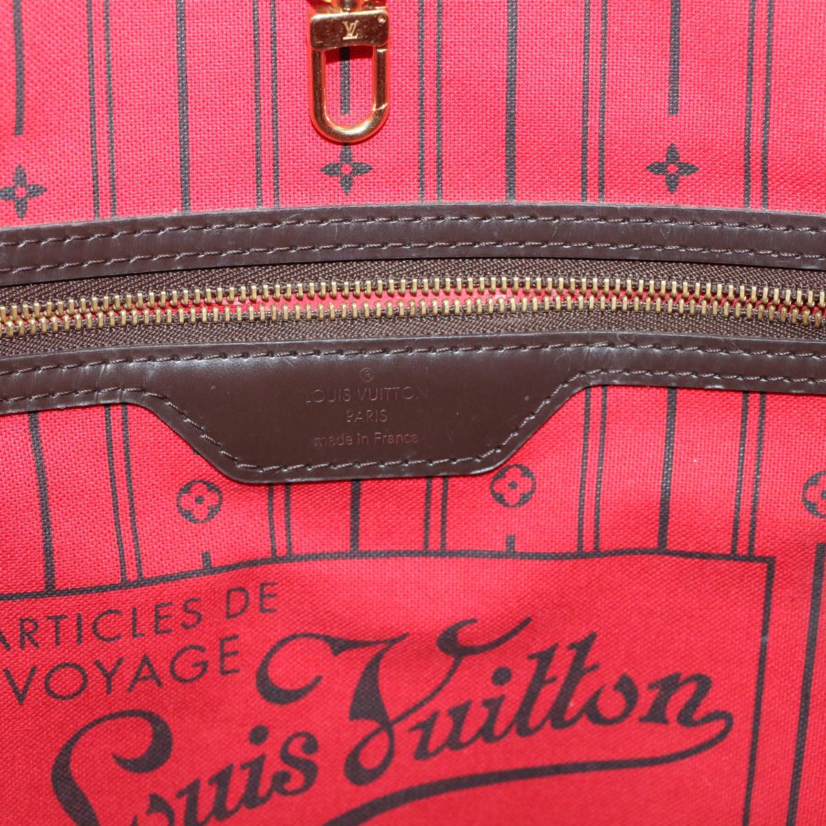 LOUIS VUITTON Damier Ebene Neverfull GM Tote Bag N51106 LV 45449