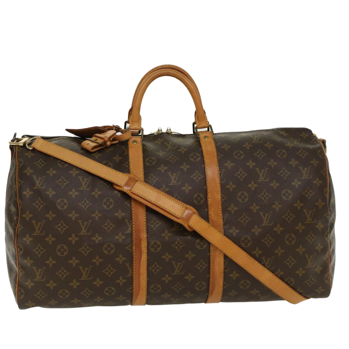 LOUIS VUITTON Monogram Keepall Bandouliere 55 Boston Bag M41414 LV 45452