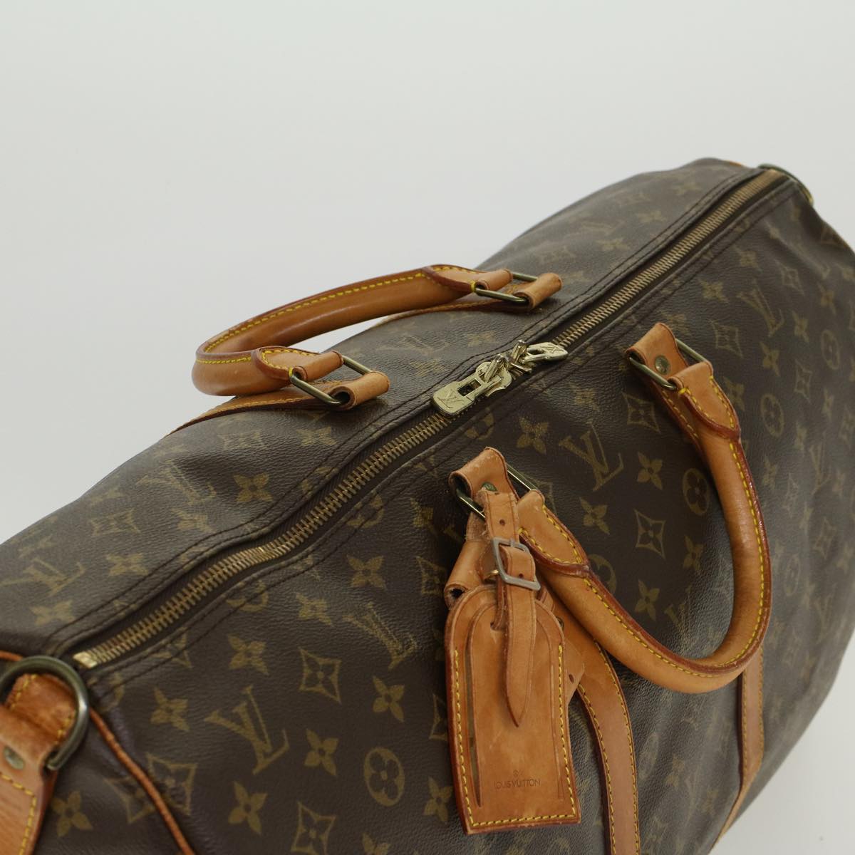 LOUIS VUITTON Monogram Keepall Bandouliere 55 Boston Bag M41414 LV 45452