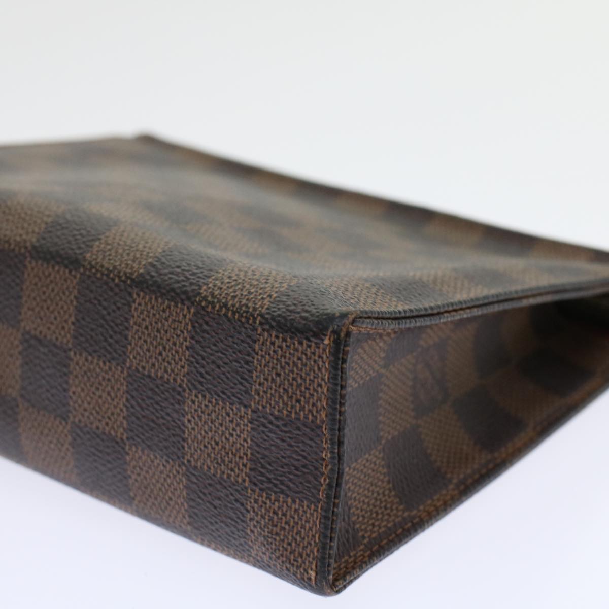 LOUIS VUITTON Damier Ebene Poche Toilette 19 Pouch N47544 LV 45456
