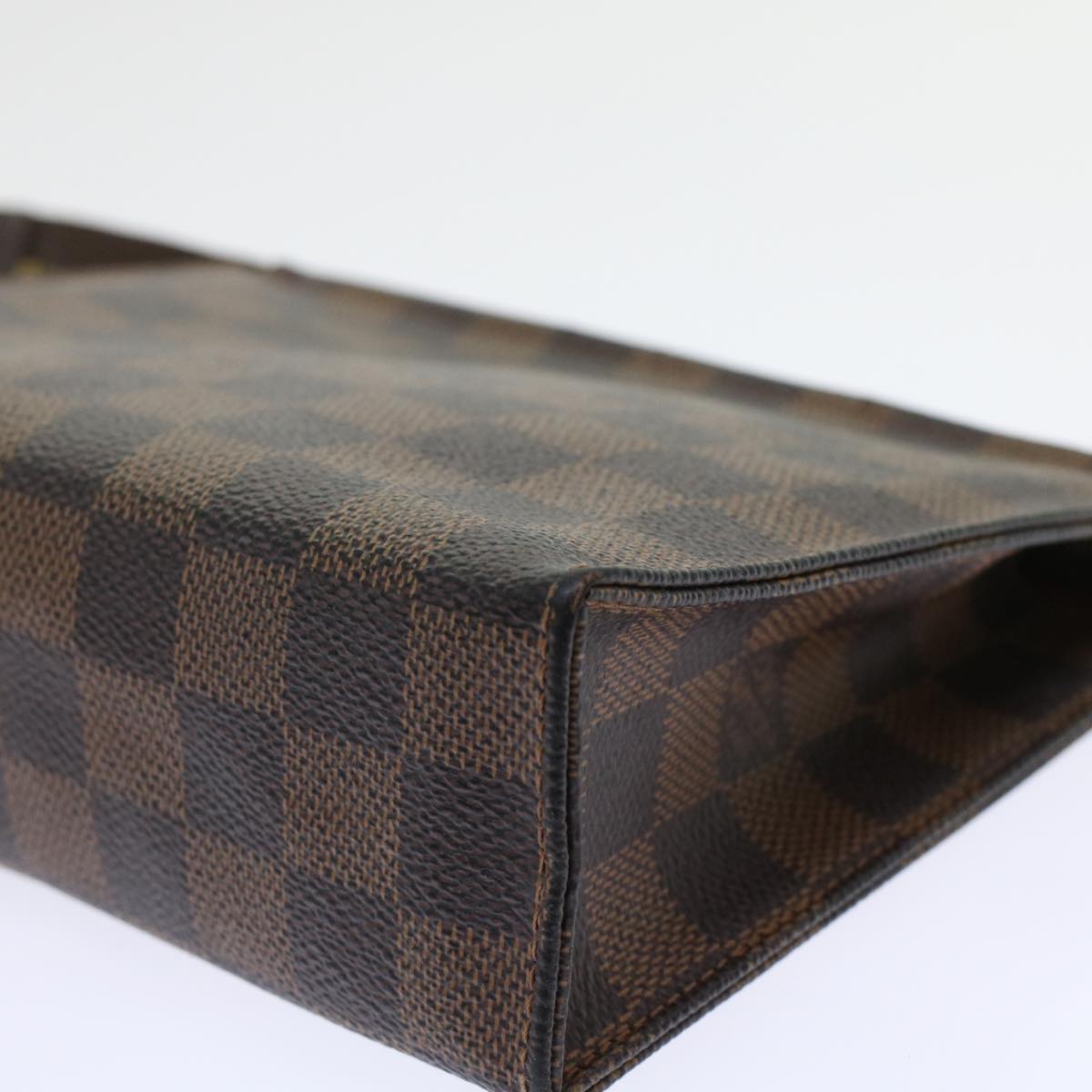 LOUIS VUITTON Damier Ebene Poche Toilette 19 Pouch N47544 LV 45456