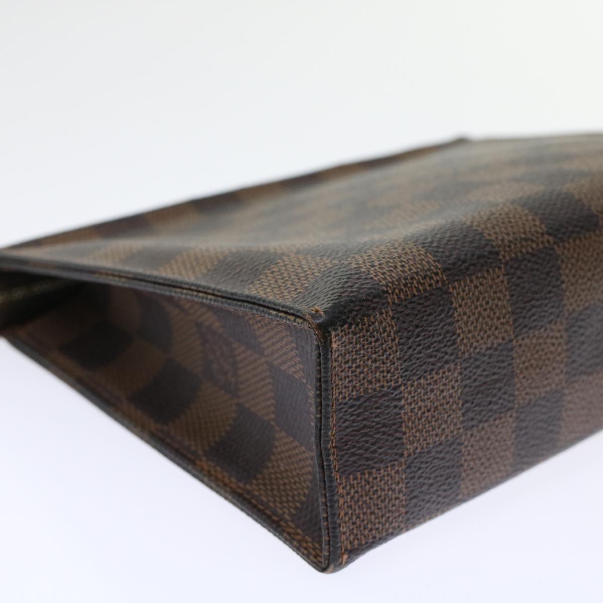 LOUIS VUITTON Damier Ebene Poche Toilette 19 Pouch N47544 LV 45456