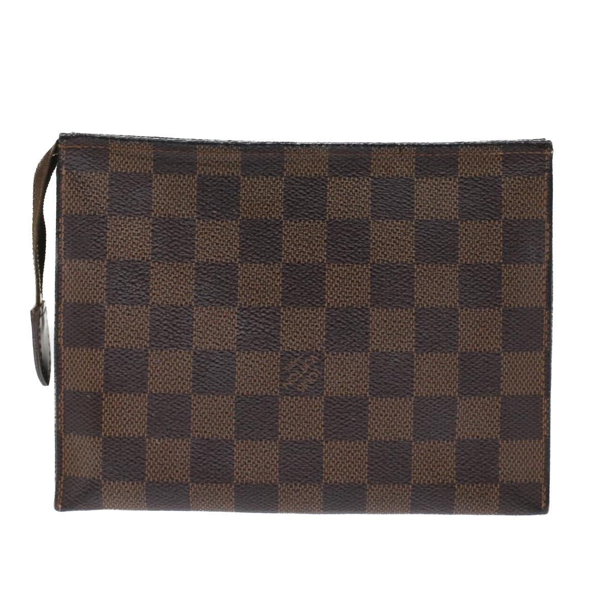 LOUIS VUITTON Damier Ebene Poche Toilette 19 Pouch N47544 LV 45456