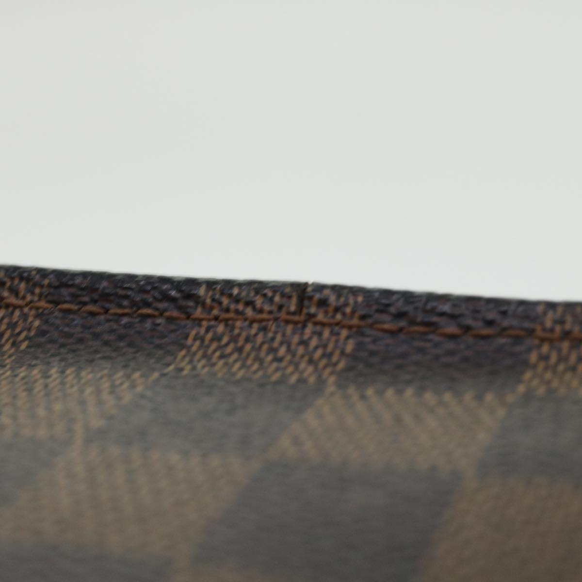 LOUIS VUITTON Damier Ebene Poche Toilette 19 Pouch N47544 LV 45456