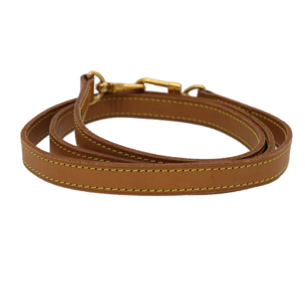 LOUIS VUITTON Shoulder Strap Leather 43.3"" Beige LV 45459