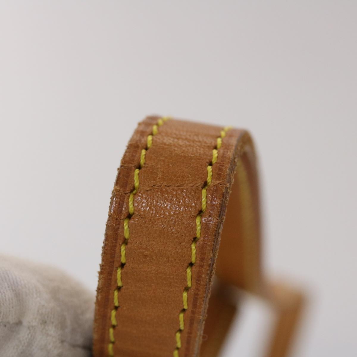 LOUIS VUITTON Shoulder Strap Leather 43.3"" Beige LV 45459