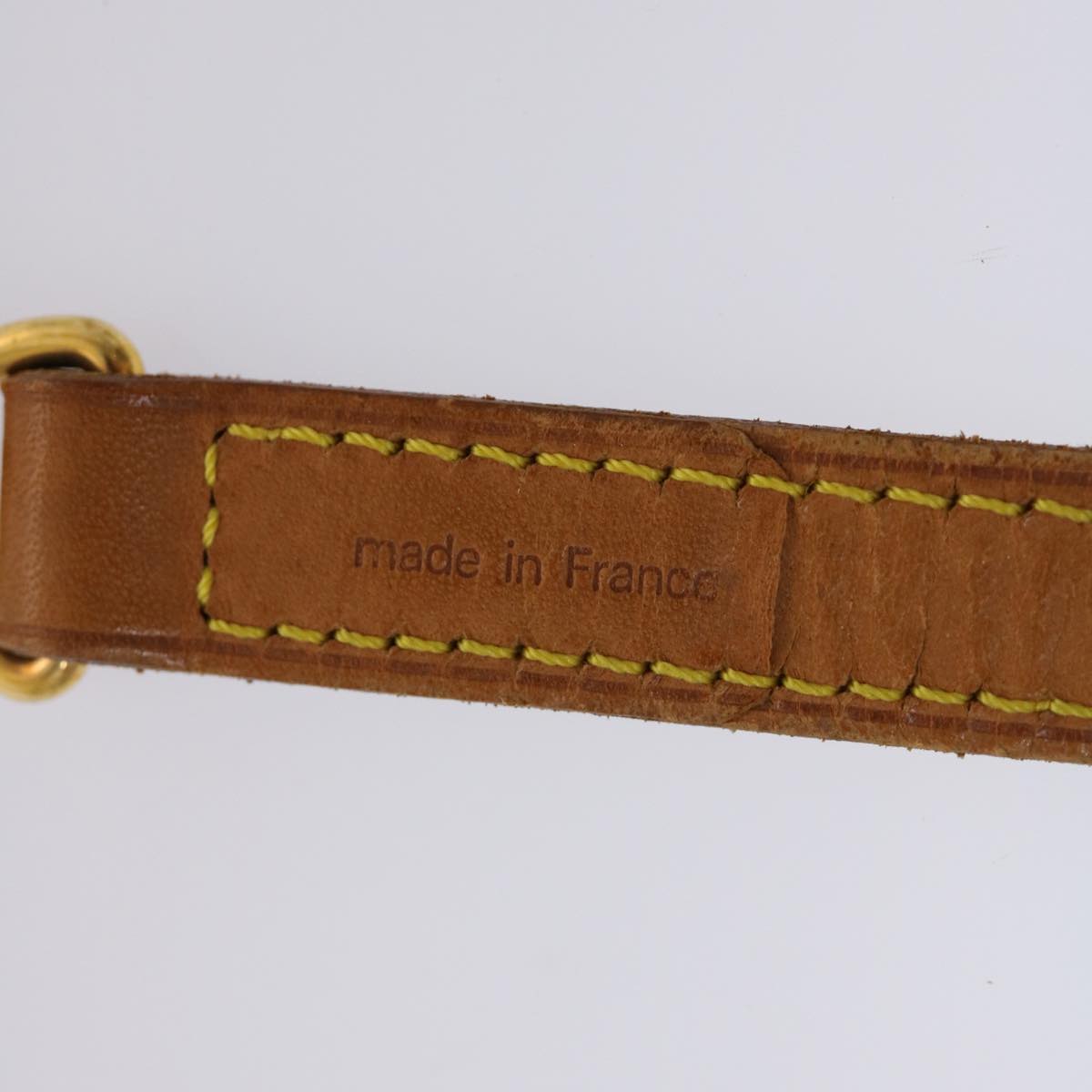 LOUIS VUITTON Shoulder Strap Leather 43.3"" Beige LV 45459