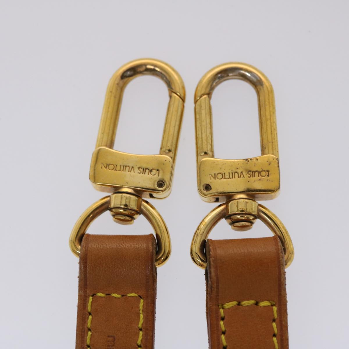 LOUIS VUITTON Shoulder Strap Leather 43.3"" Beige LV 45459
