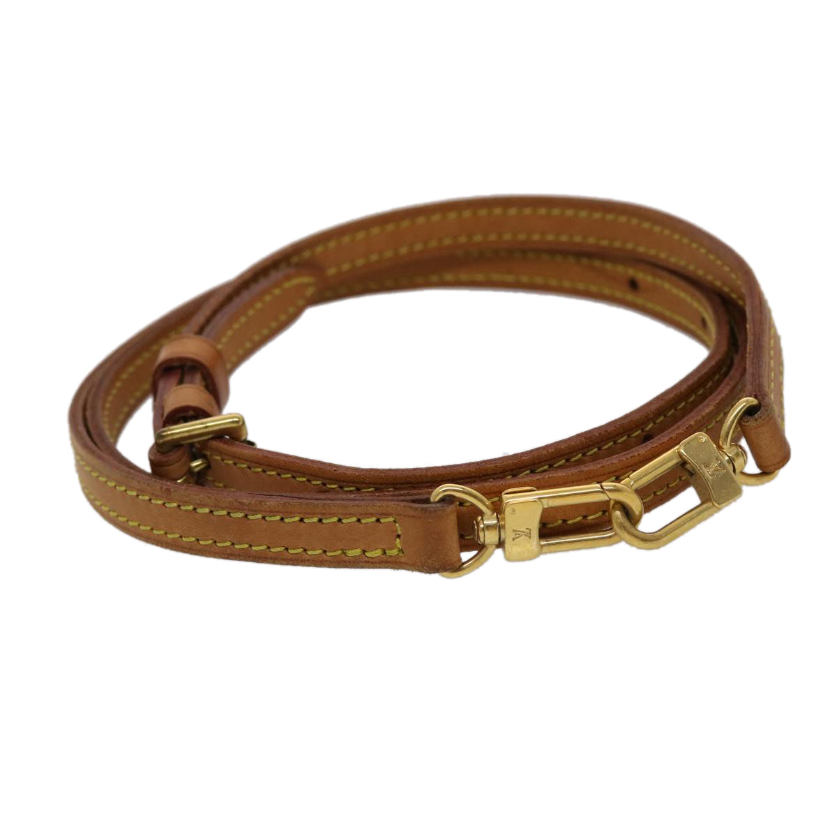 LOUIS VUITTON Shoulder Strap Leather 37""-44.5"" Beige LV 45460