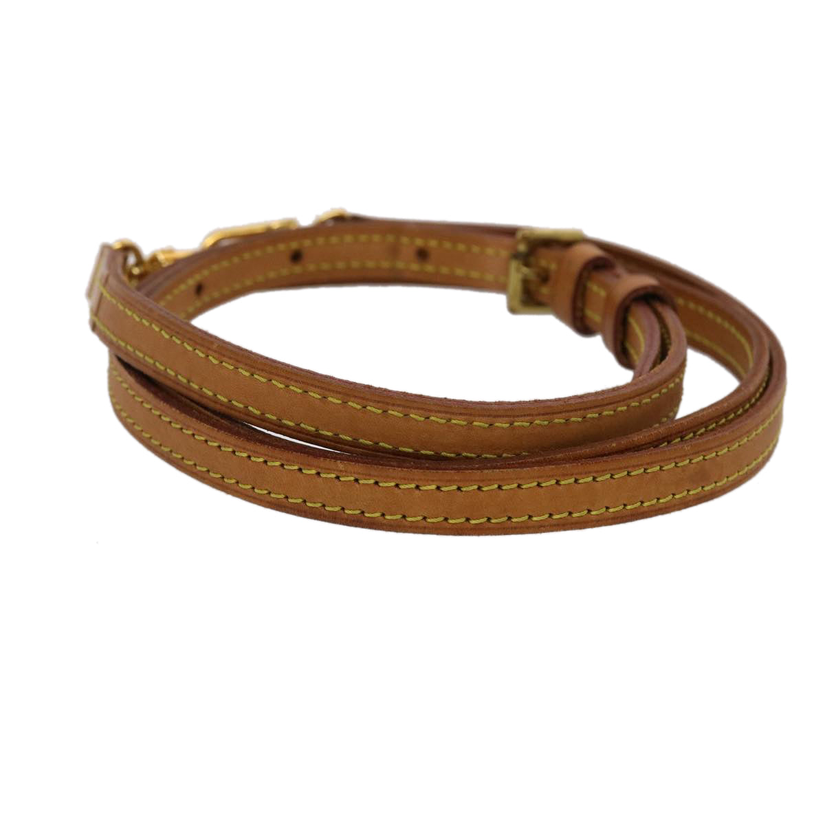 LOUIS VUITTON Shoulder Strap Leather 37""-44.5"" Beige LV 45460
