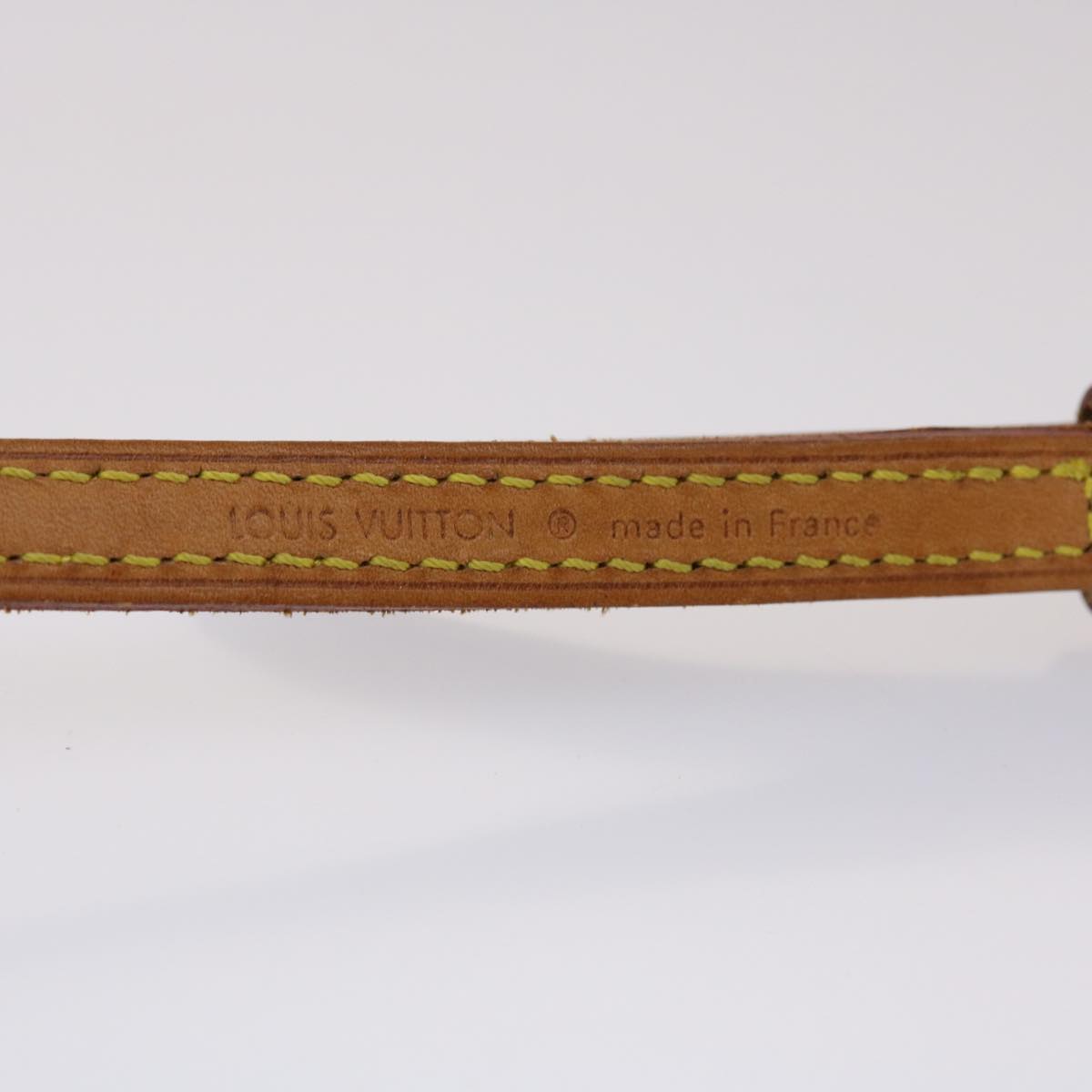 LOUIS VUITTON Shoulder Strap Leather 37""-44.5"" Beige LV 45460