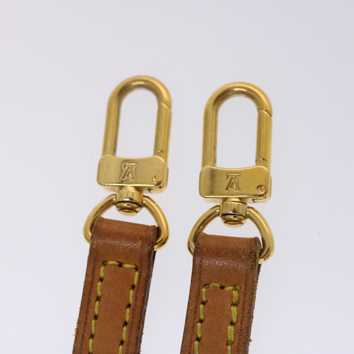LOUIS VUITTON Shoulder Strap Leather 37""-44.5"" Beige LV 45460