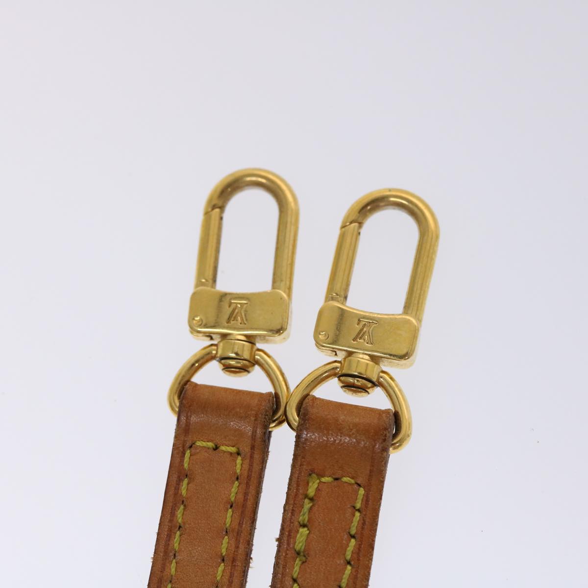 LOUIS VUITTON Shoulder Strap Leather 37""-44.5"" Beige LV 45460