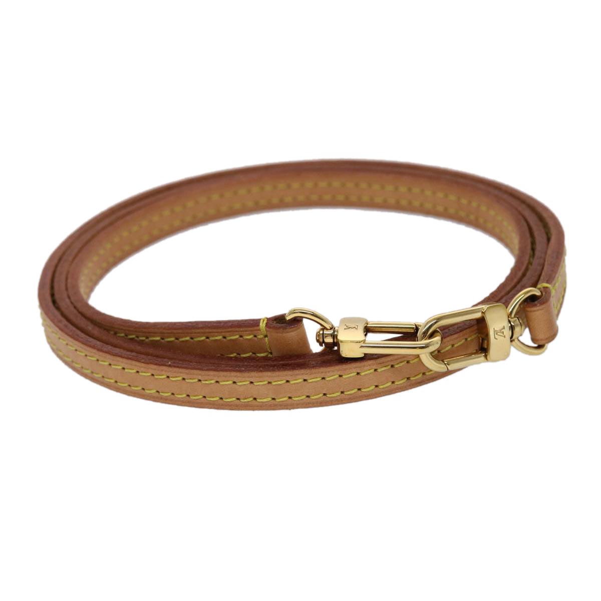 LOUIS VUITTON Shoulder Strap Leather 42.5"" Beige LV 45461