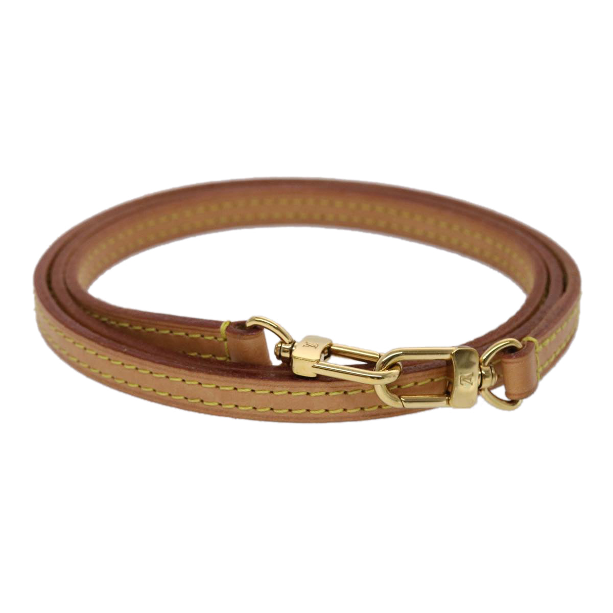 LOUIS VUITTON Shoulder Strap Leather 42.5"" Beige LV 45461